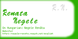 renata negele business card